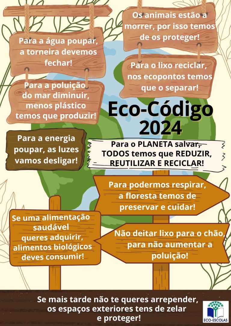 Póster Eco-Código 2024 - Escola Básica e Secundária Dra